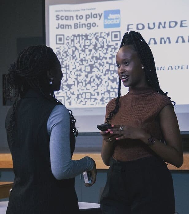 Users engaging with Jam Bingo app