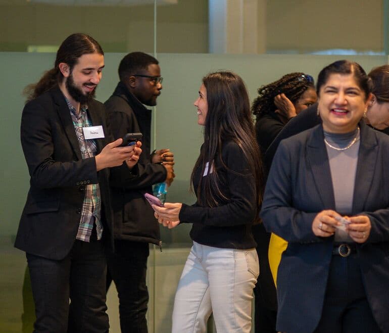Get People Mingling at Toastmasters Regional Meeting solution illustration
