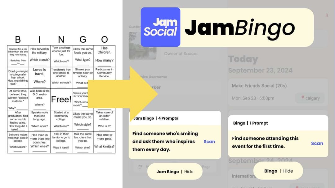 Screenshot of Jam Bingo
