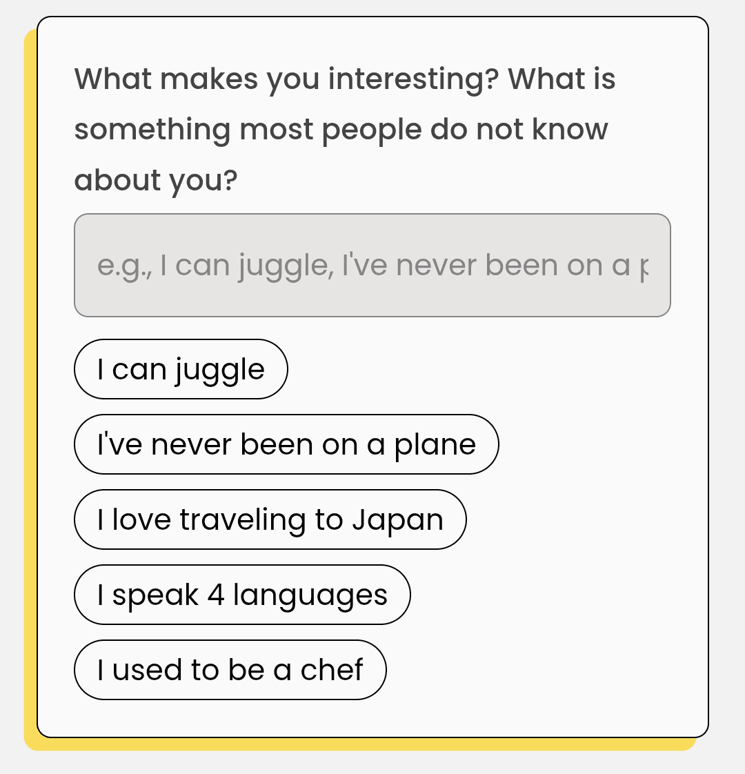 Introduce Me - Step 3