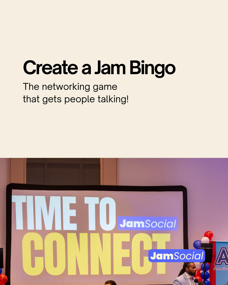 Create a Jam Bingo: time to connect