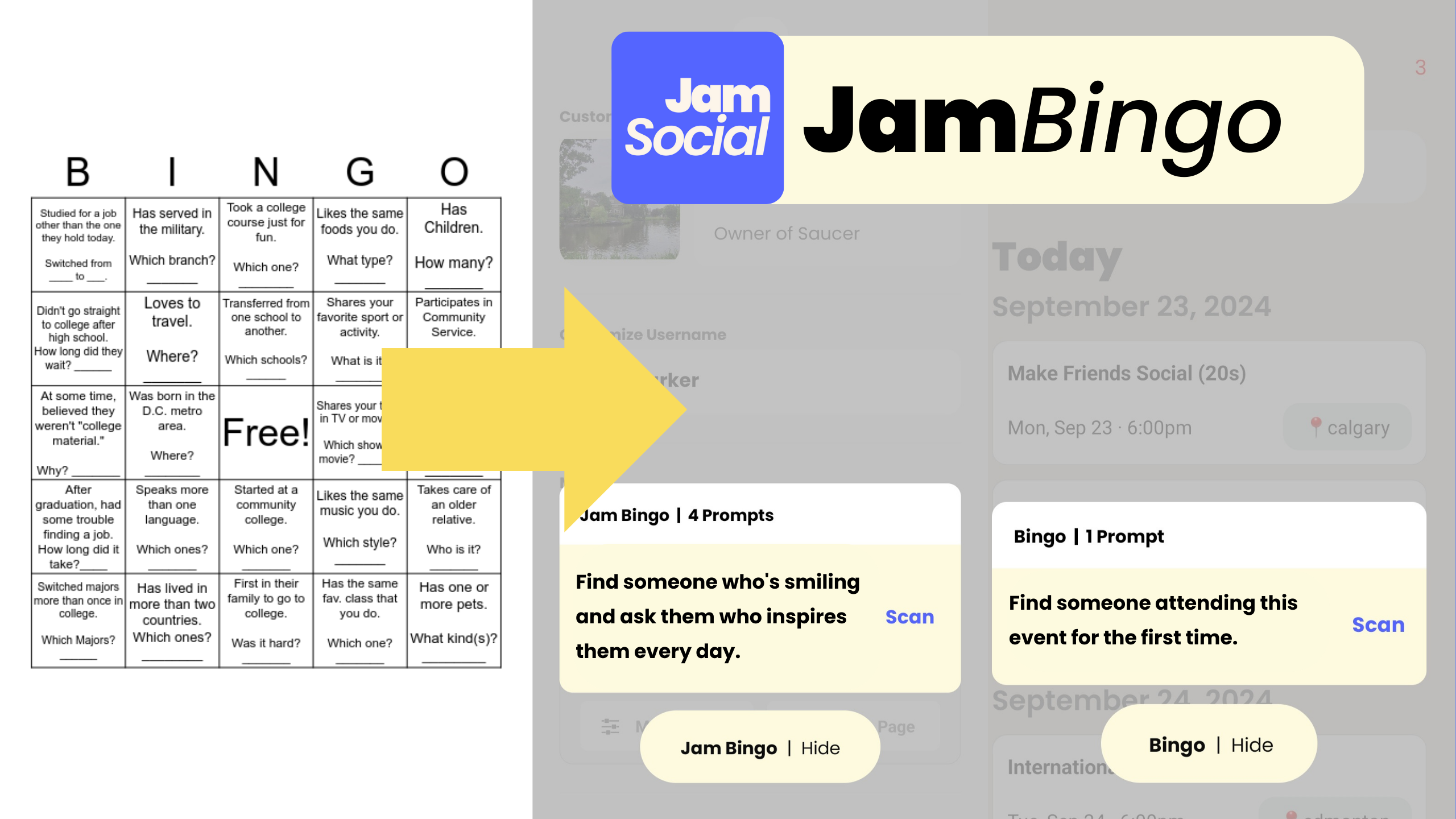 Clean digital bingo interface on phones