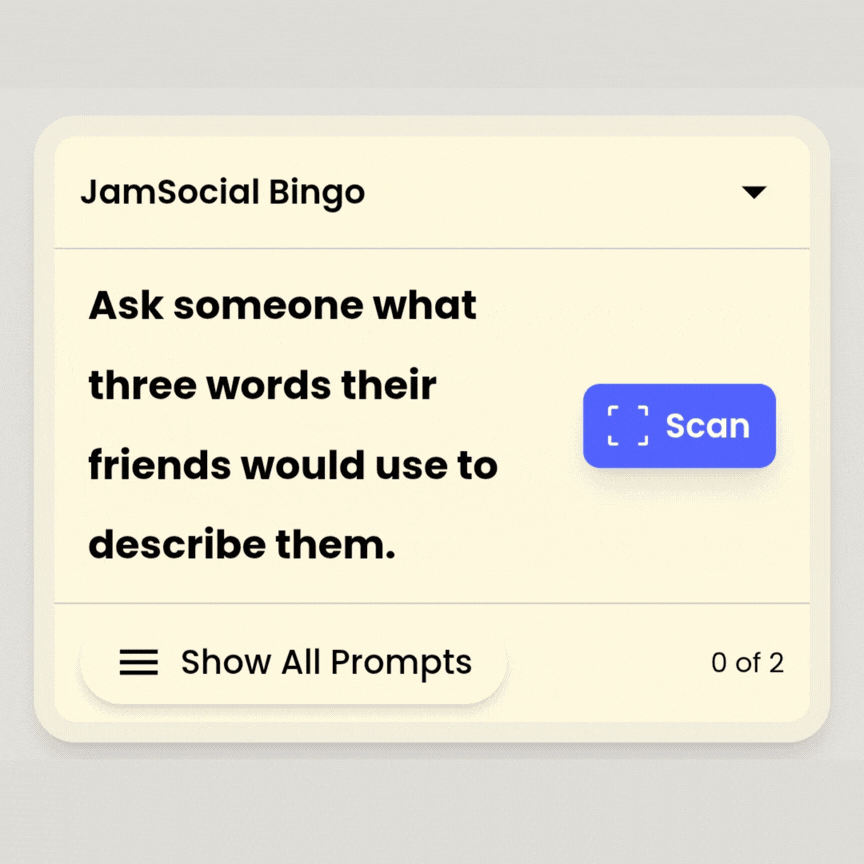 How Jam Bingo works walkthrough